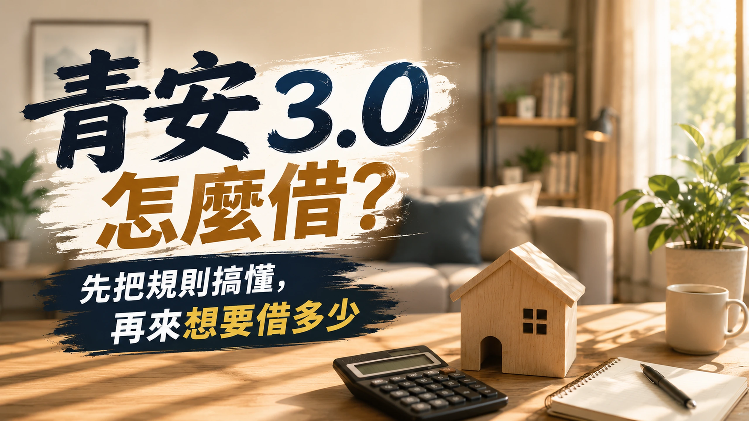 青安3.0怎麼借?先把規則搞懂,再來想要借多少
